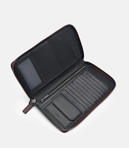 PEDRO Icon Leather Travel Organiser - Mahogany