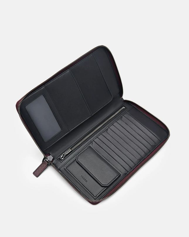 PEDRO Icon Leather Travel Organiser - Mahogany