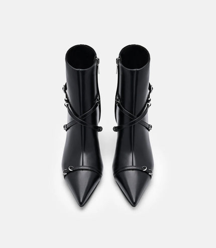 Mara Heel Boots - Black