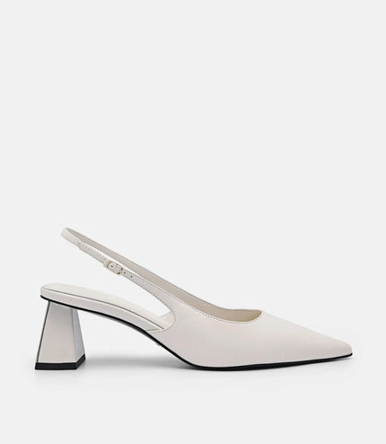 PEDRO Studio Aly Leather Pumps - White