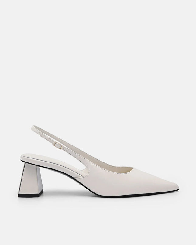 PEDRO Studio Aly Leather Pumps - White