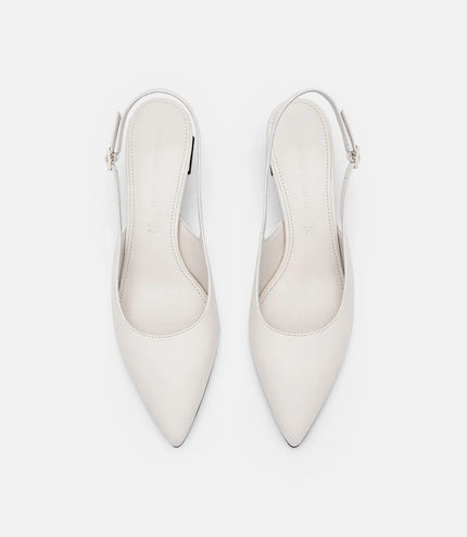PEDRO Studio Aly Leather Pumps - White