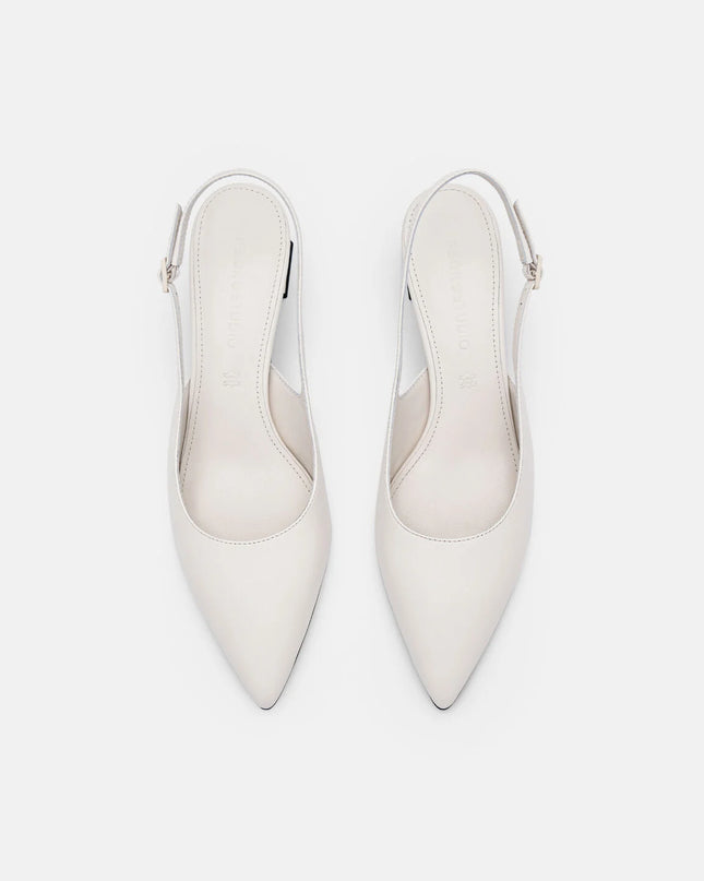 PEDRO Studio Aly Leather Pumps - White