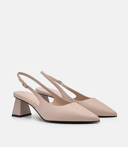 PEDRO Studio Aly Leather Pumps - Nude