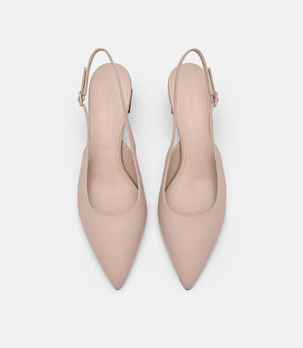 PEDRO Studio Aly Leather Pumps - Nude