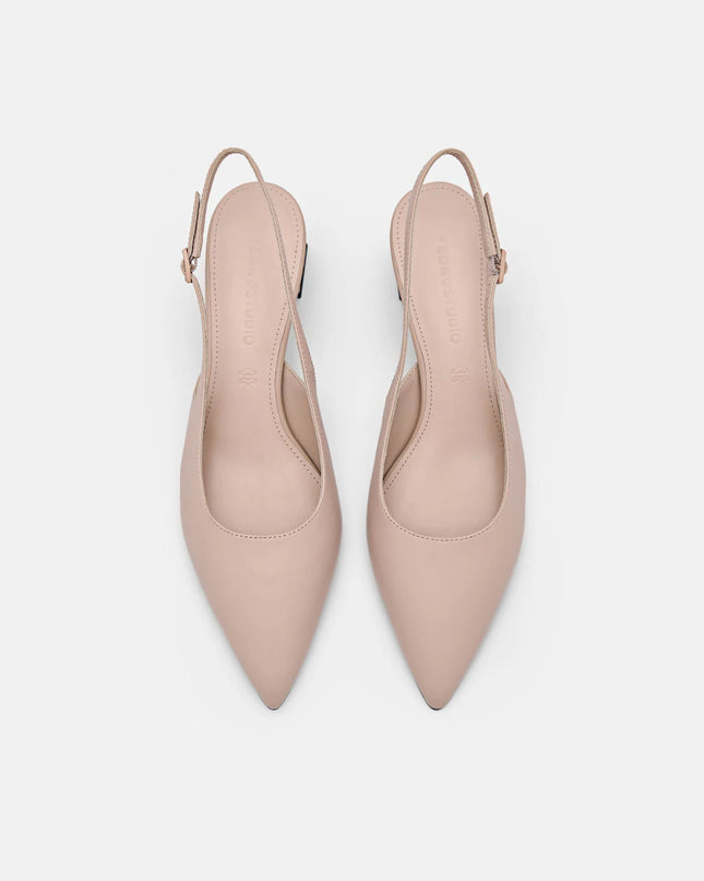 PEDRO Studio Aly Leather Pumps - Nude