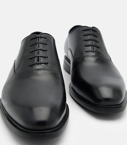 Leather Oxford Shoes - Black