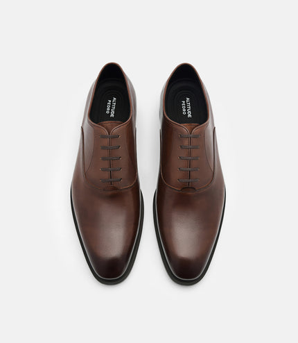 Leather Oxford Shoes - Brown