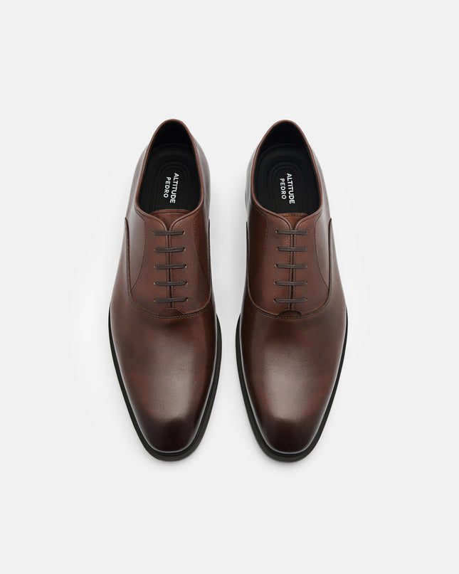 Leather Oxford Shoes - Brown