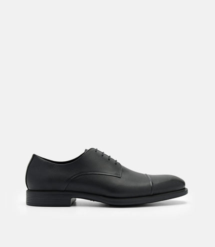 Altitude Leather Derby Shoes - Black