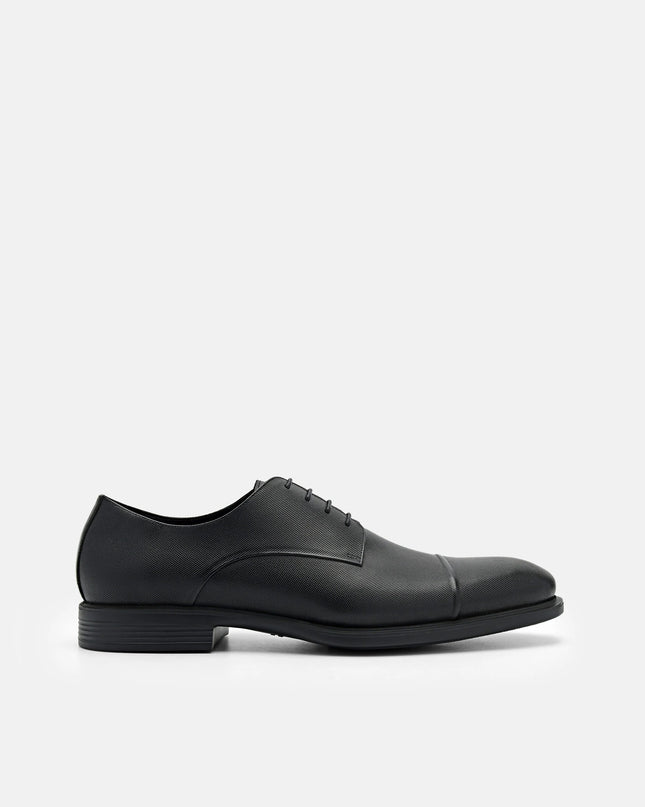 Altitude Leather Derby Shoes - Black
