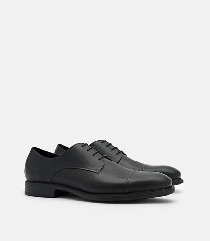 Altitude Leather Derby Shoes - Black
