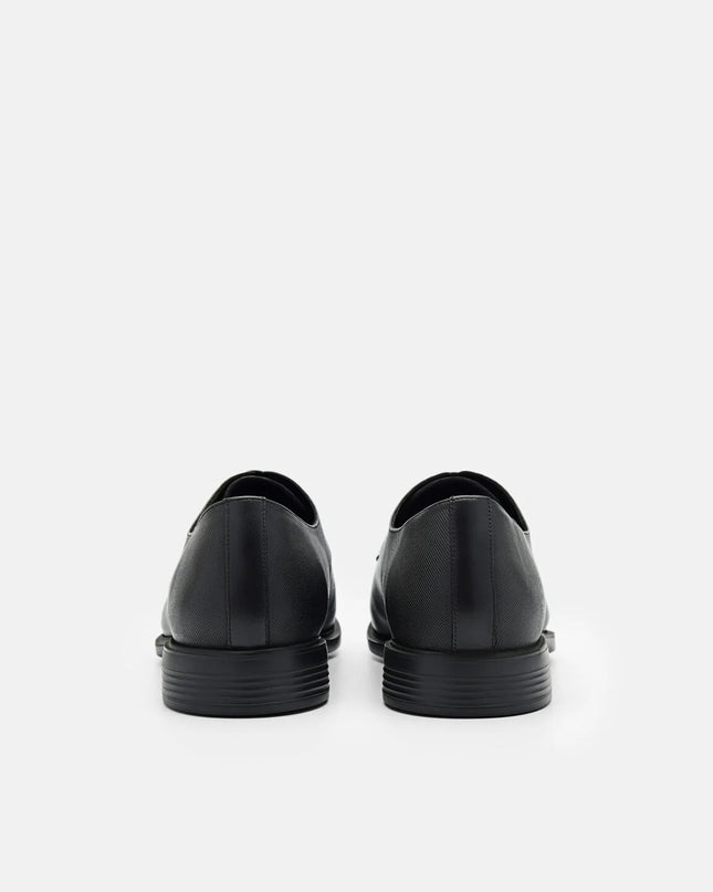 Altitude Leather Derby Shoes - Black