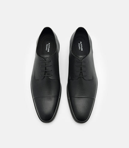 Altitude Leather Derby Shoes - Black