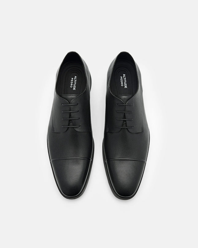 Altitude Leather Derby Shoes - Black