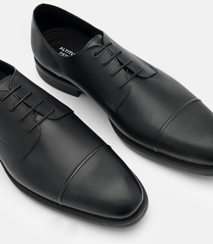Altitude Leather Derby Shoes - Black