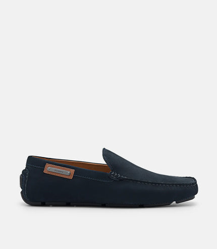 Bryce Nubuck Moccasins - Navy