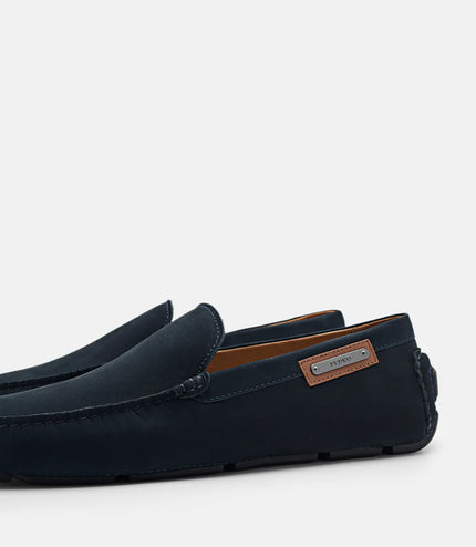 Bryce Nubuck Moccasins - Navy