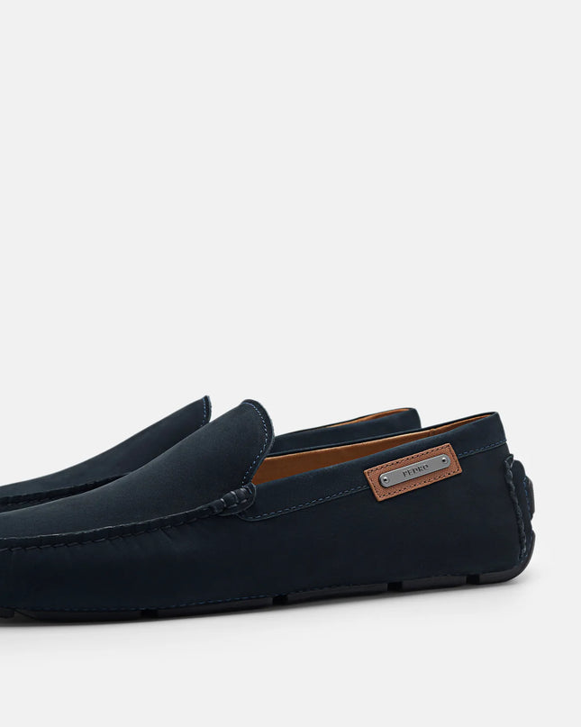 Bryce Nubuck Moccasins - Navy