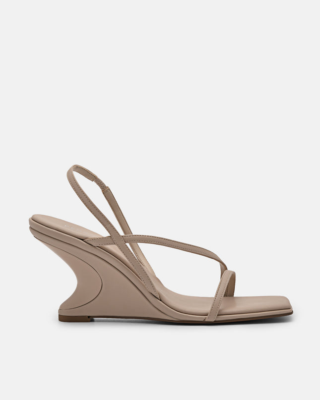 Oriana Wedge Sandals - Nude