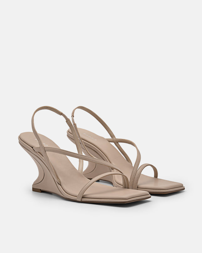 Oriana Wedge Sandals - Nude