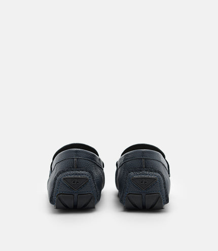 PEDRO Icon Leather Moccasins - Navy