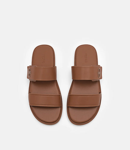 PEDRO Icon Slide Sandals - Cognac