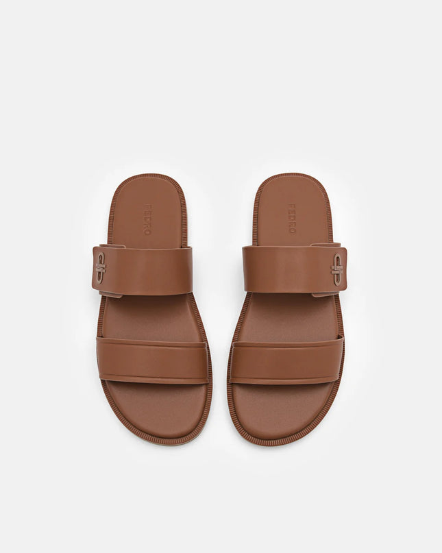 PEDRO Icon Slide Sandals - Cognac