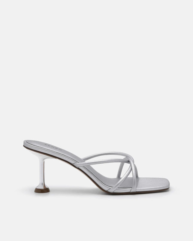 Tindi Heel Sandals - Silver