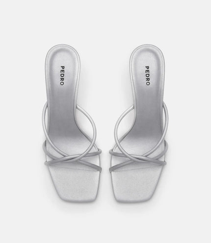 Tindi Heel Sandals - Silver