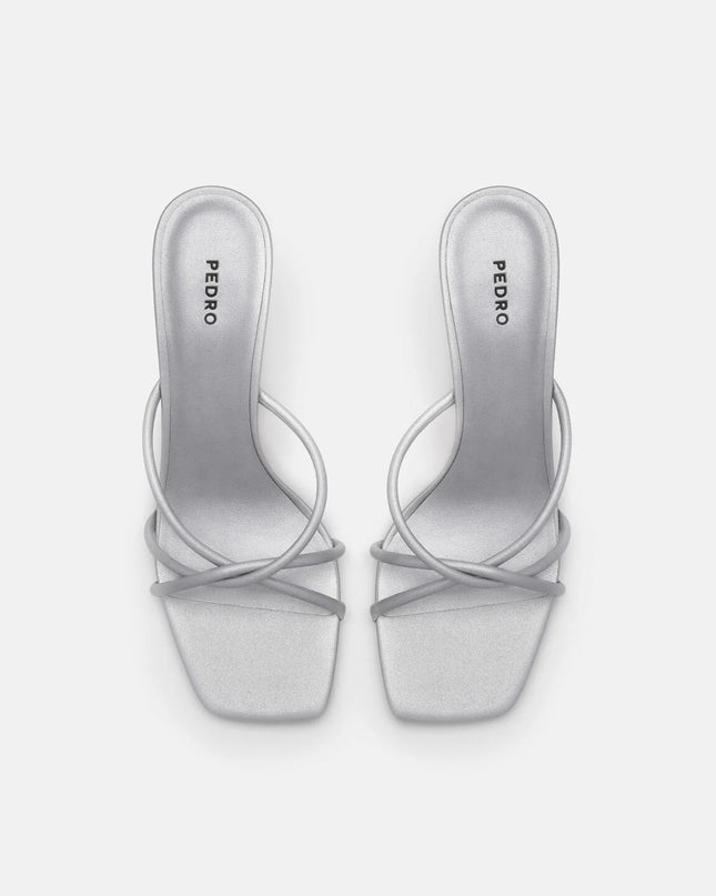 Tindi Heel Sandals - Silver