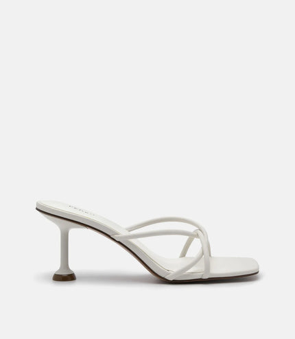 Tindi Heel Sandals - Chalk