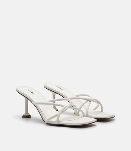Tindi Heel Sandals - Chalk