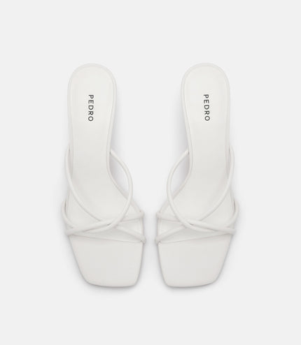 Tindi Heel Sandals - Chalk