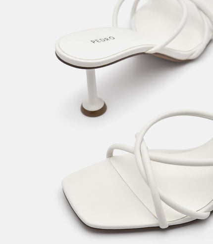 Tindi Heel Sandals - Chalk