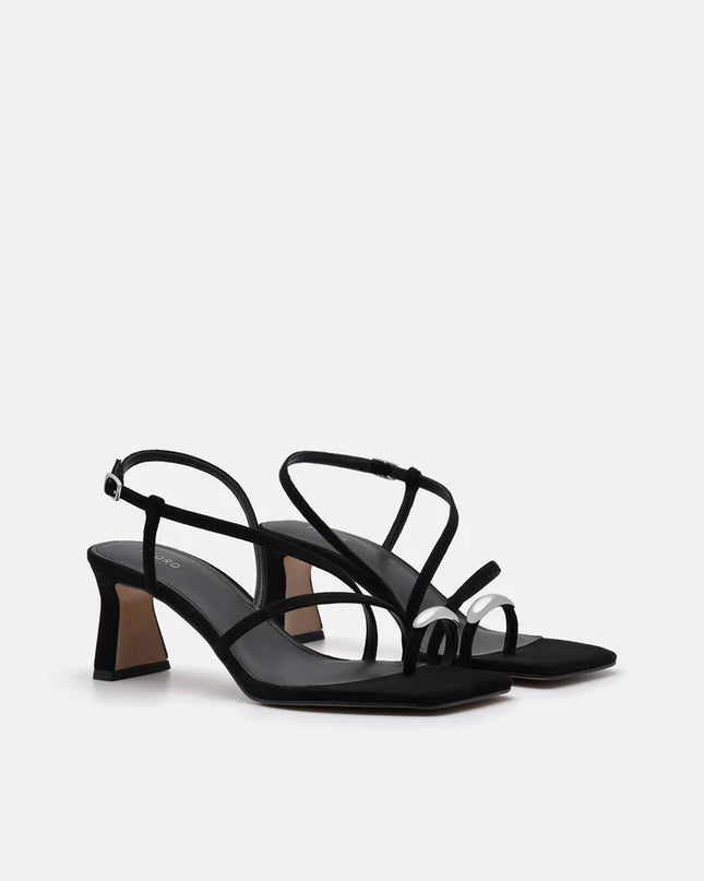 Lia Heel Sandals - Black