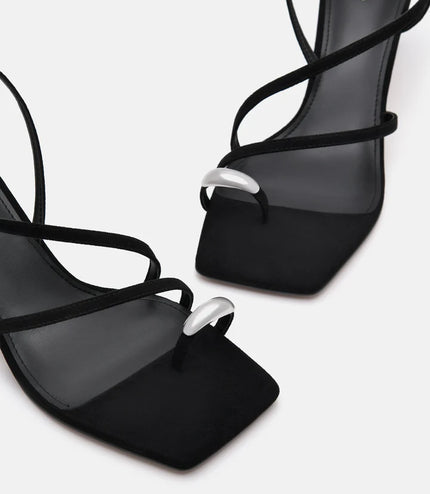 Lia Heel Sandals - Black