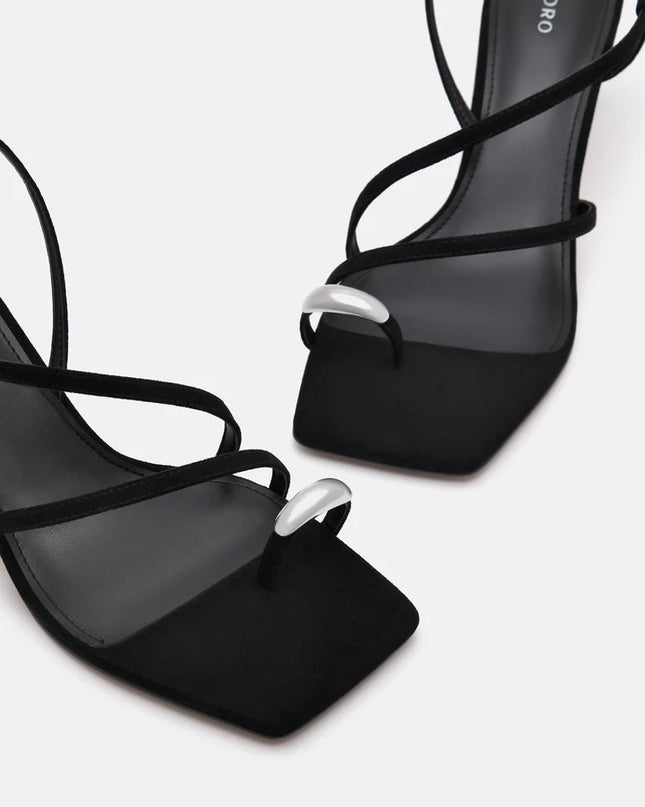 Lia Heel Sandals - Black