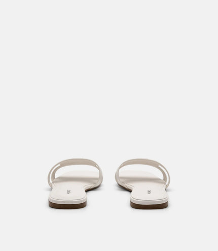 PEDRO Icon Leather Slip-On Sandals - Chalk