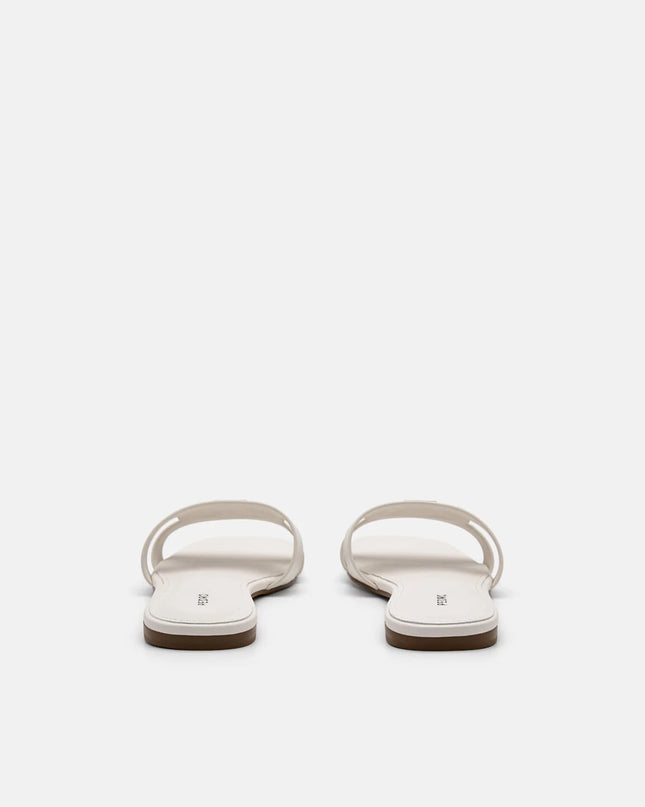 PEDRO Icon Leather Slip-On Sandals - Chalk