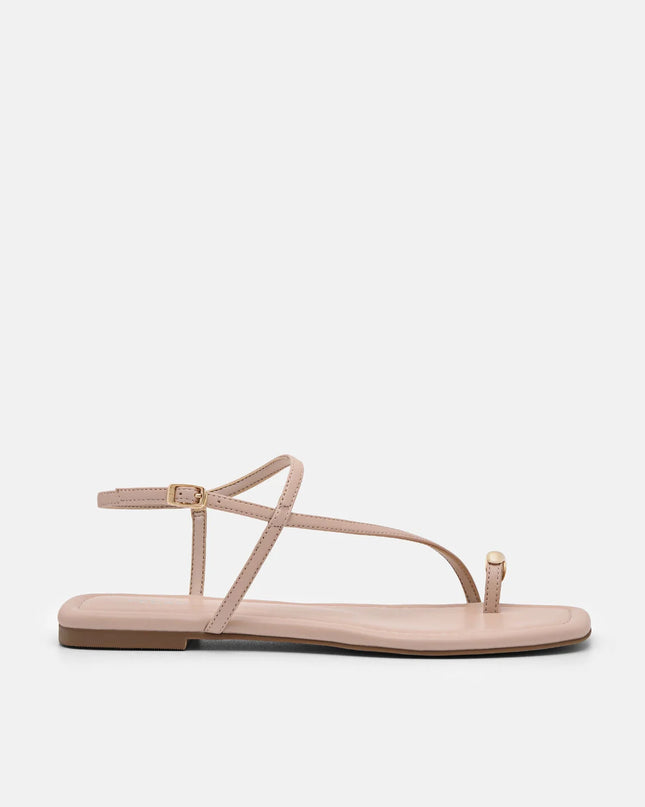 Lia Toe Ring Sandals - Nude