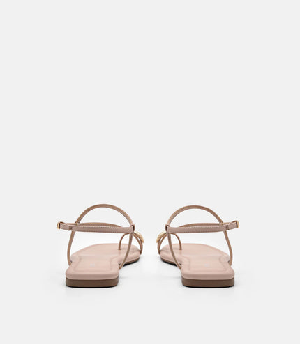 Lia Toe Ring Sandals - Nude