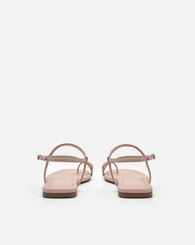 Lia Toe Ring Sandals - Nude