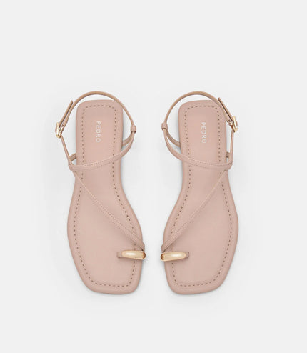 Lia Toe Ring Sandals - Nude