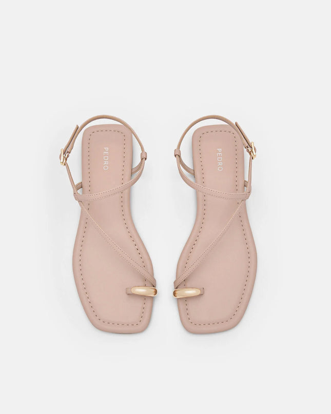 Lia Toe Ring Sandals - Nude