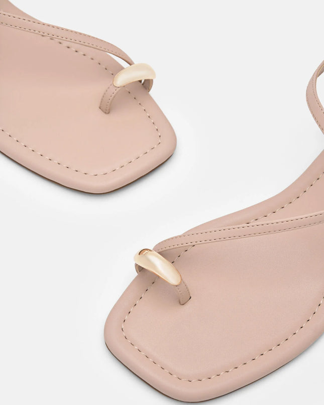 Lia Toe Ring Sandals - Nude