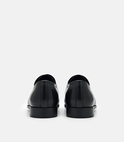 Altitude Lightweight Leather Derby Shoes - Black
