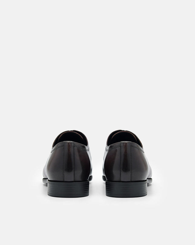 Altitude Lightweight Leather Derby Shoes - Dark Brown