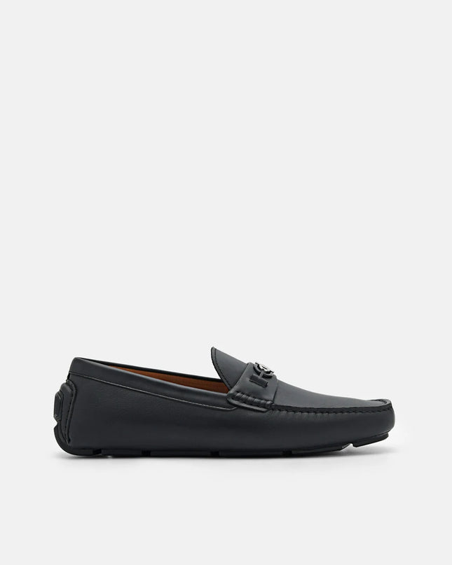 PEDRO Icon Leather Driving Shoes - Black