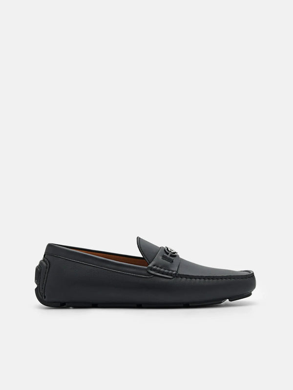 PEDRO Icon Leather Driving Shoes - Black